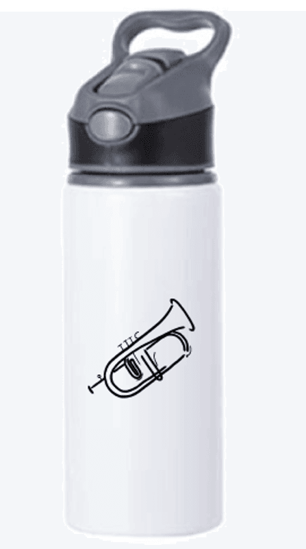 Drikkeflaske Sport Hvit 650ml Gjøvik Bybrass